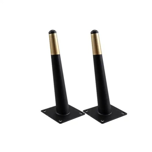Modern Design Black Gold Dining Room Furniture Metal Legs Modern Tapered Furniture Sofa Legs