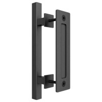 Modern Vintage And Rustic Grab Handles Carbon Steel Black Coating Door  Handles