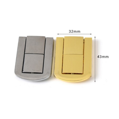Die-cast plate buckle alloy lock box accessories