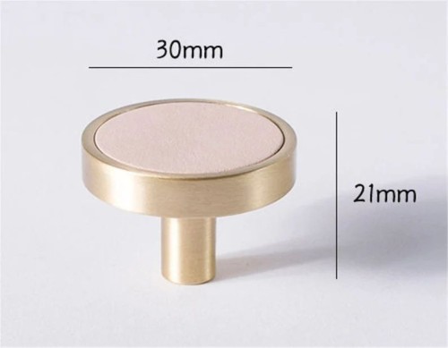 Brass Leather Cabinet Door Handles Colorful Dresser Drawer Knobs Pulls Brass Wardrobe Closet Pulls Kitchen Handle