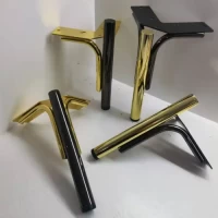 Design High Quality Europe Style Furniture Hardware Black Modern Metal Golden Furniture Accessories Bed Sofa Legs