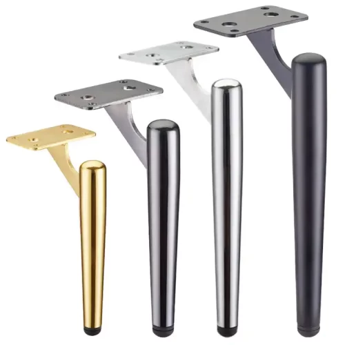 Design High Quality Europe Style Furniture Hardware Black Modern Metal Golden Furniture Accessories Bed Sofa Legs