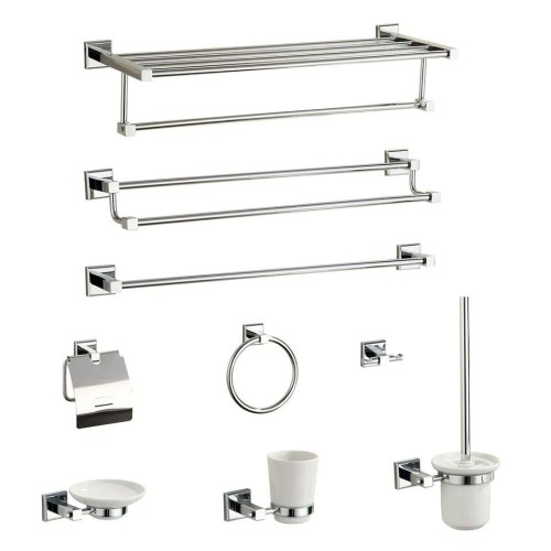 Modern Chrome Modern Sanitary Fittings Bathroom Accessories Set