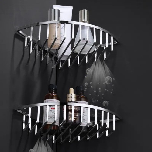 Wall Mounted Bathroom Accessories Stainless Steel Bathroom Corner Shelf Shower Shelves Caddy