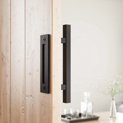 Modern Vintage And Rustic Grab Handles Carbon Steel Black Coating Door  Handles