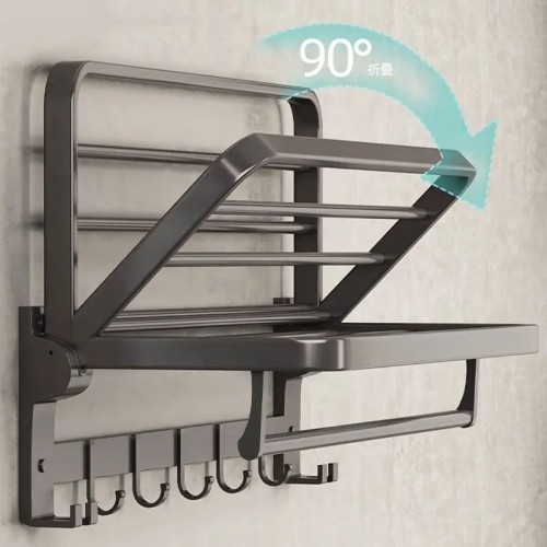 Modern Bathroom Towel Bar Accessory Set Towel Rack Quality Aluminum Wall Mounted Bathroom Accessories Set